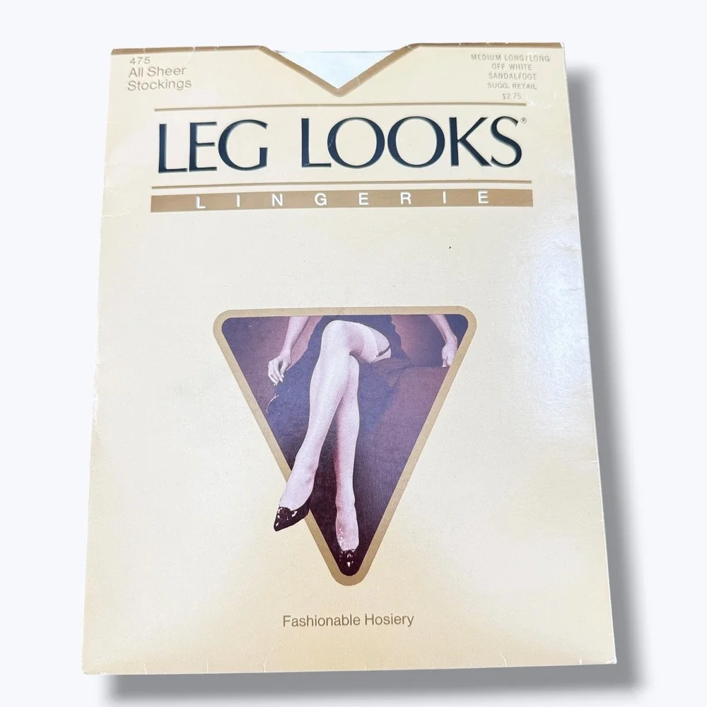 VTG Pantyhose Thigh Highs Tights Bundle 1980s 1990s Hanes Leg Looks JG Hook M/L
